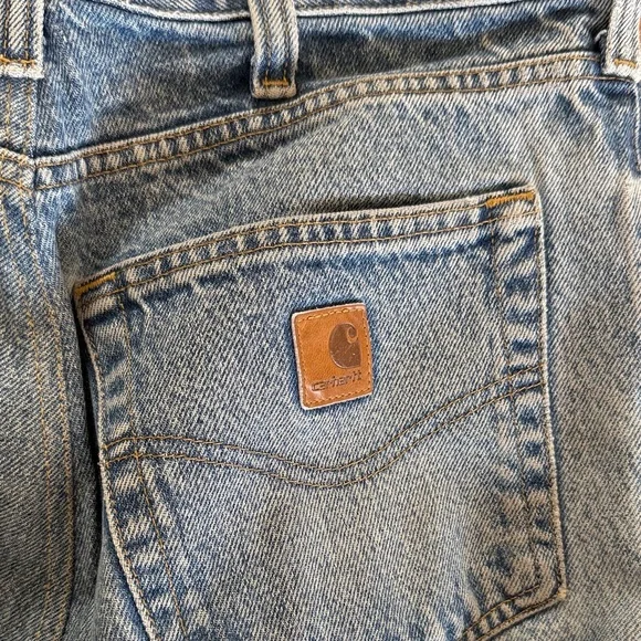 Carhartt Light Blue Men's Straight Jeans - Picture 2 of 3